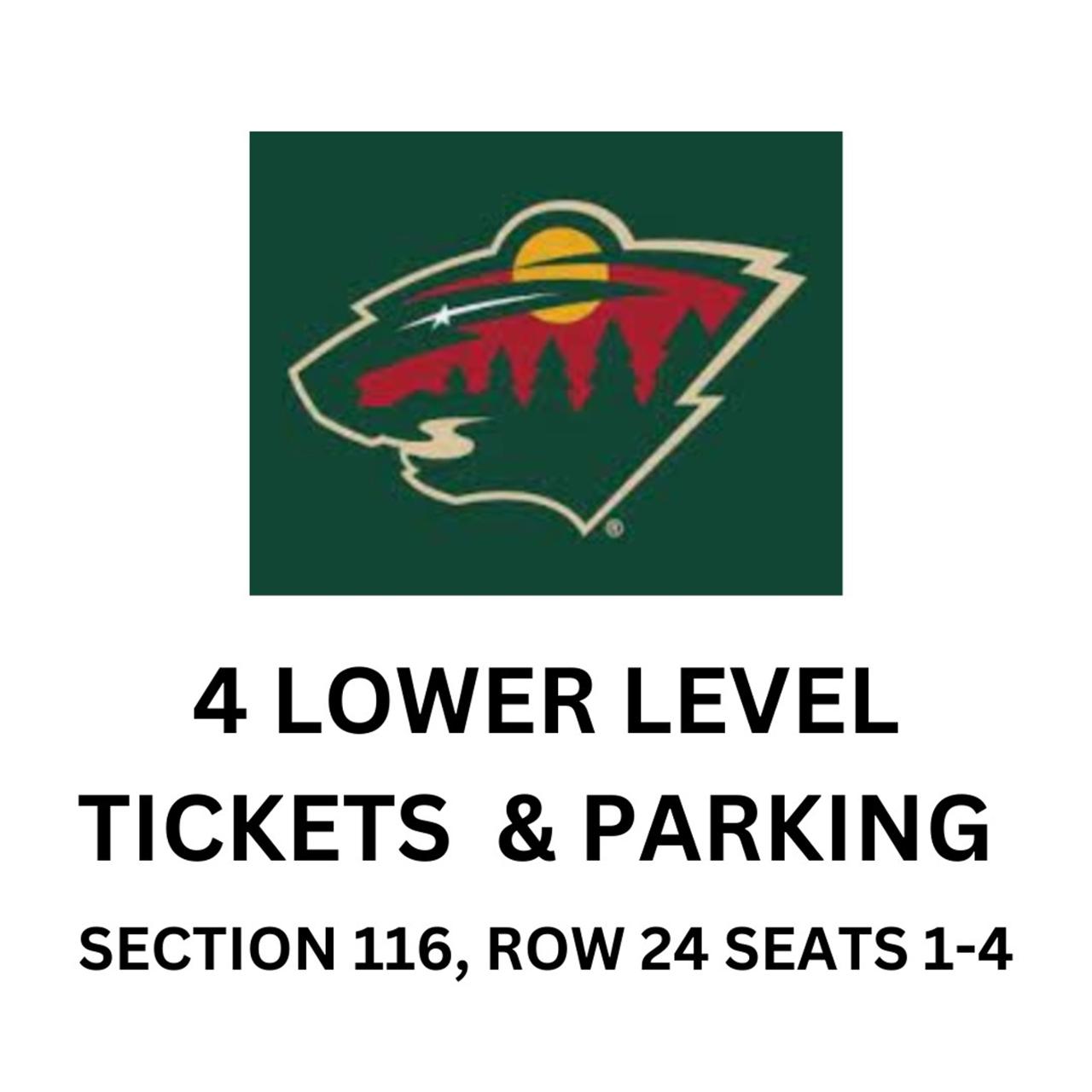 4 Tickets to Minnesota Wild Tickets Value 610 Powered by Givergy