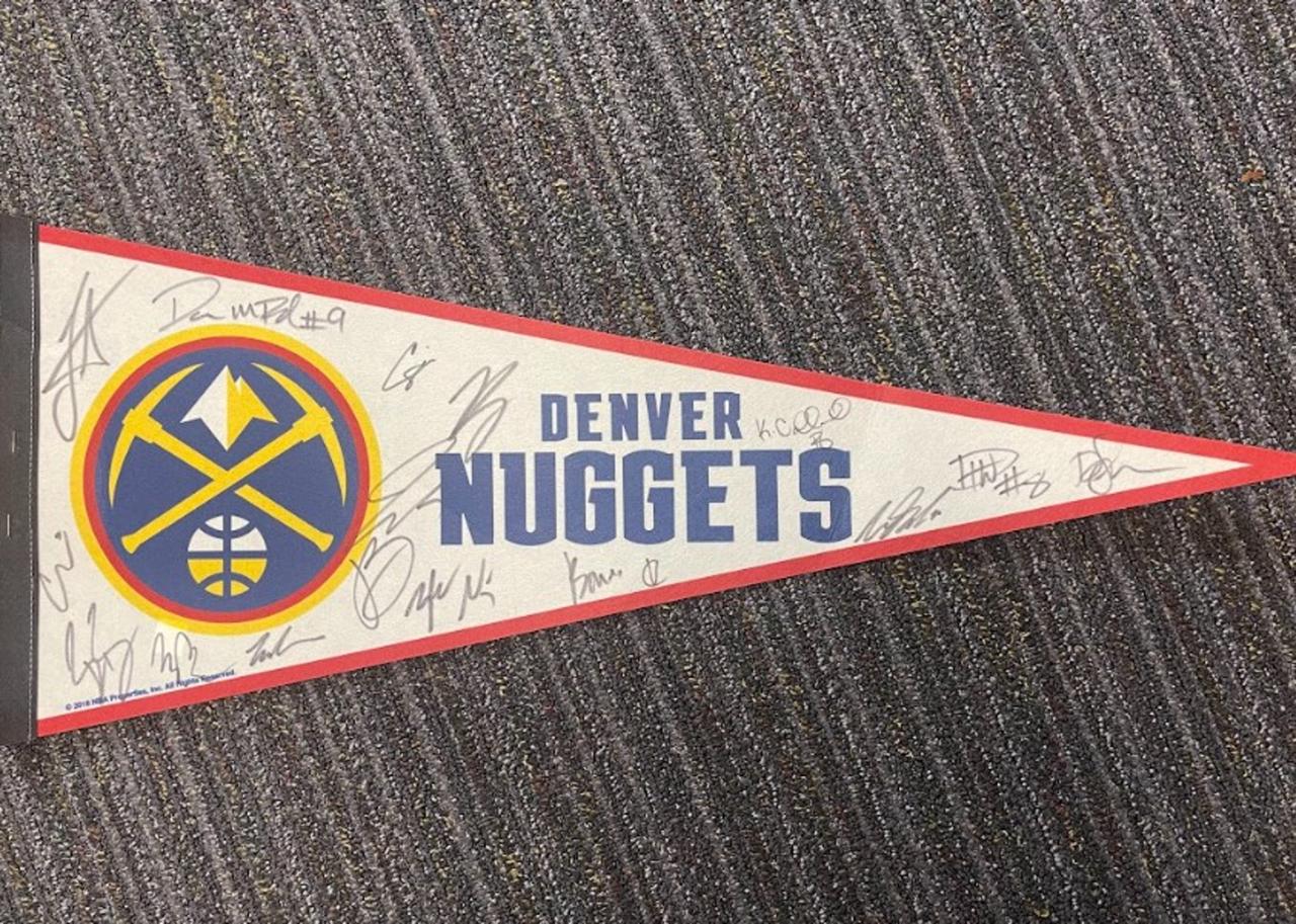 Signed Denver Nuggets Pennant | Powered by Givergy