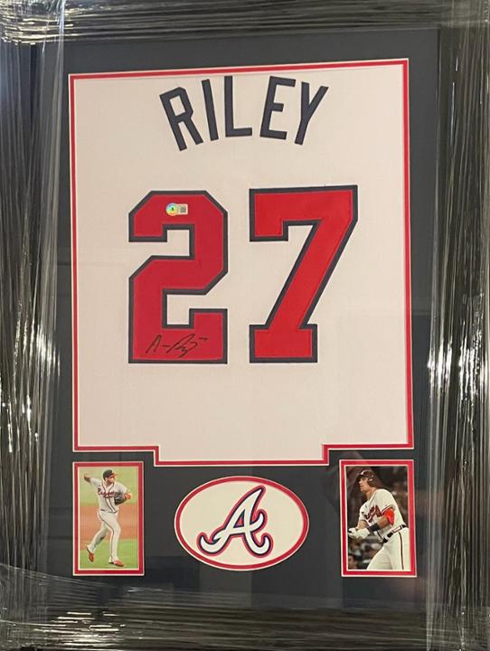 Austin Riley Signed Framed Austin Riley Signed Braves Jersey | Powered by Givergy